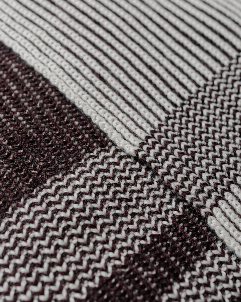 BEAMS PLUS Cashmere Rib Scarf Brown outlook