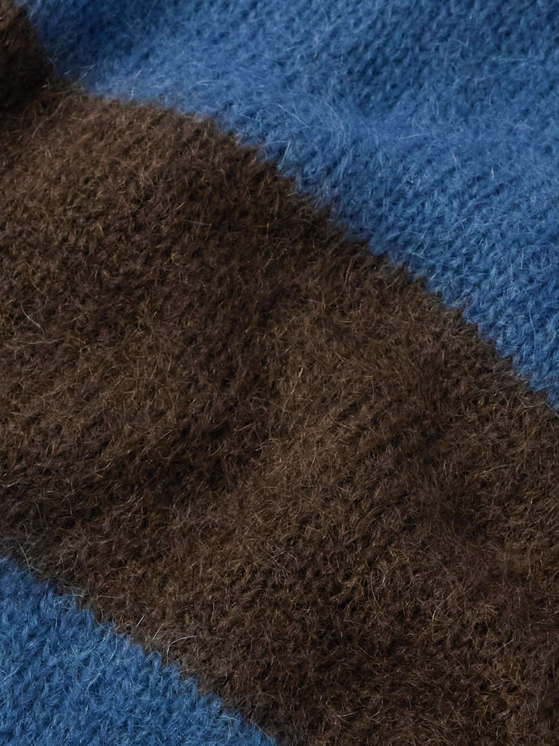 Slim-Fit Striped Mohair-Blend Sweater 3