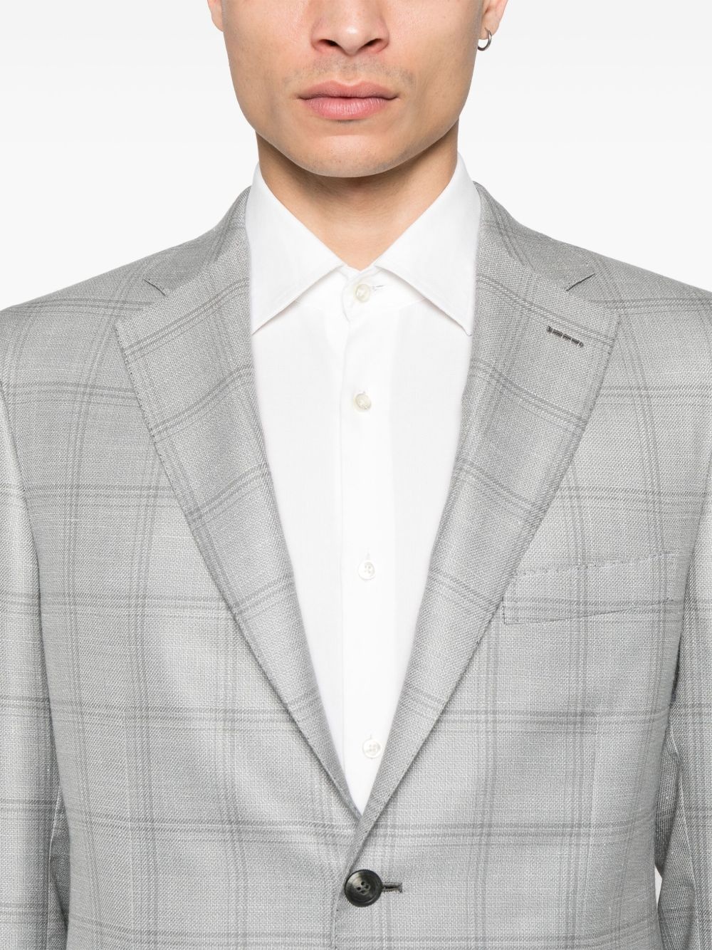 checked blazer - 5