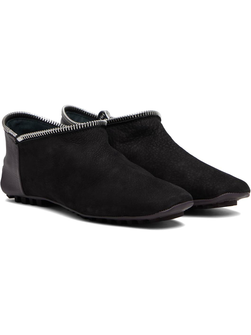 Black Modular Driving Boots - 5