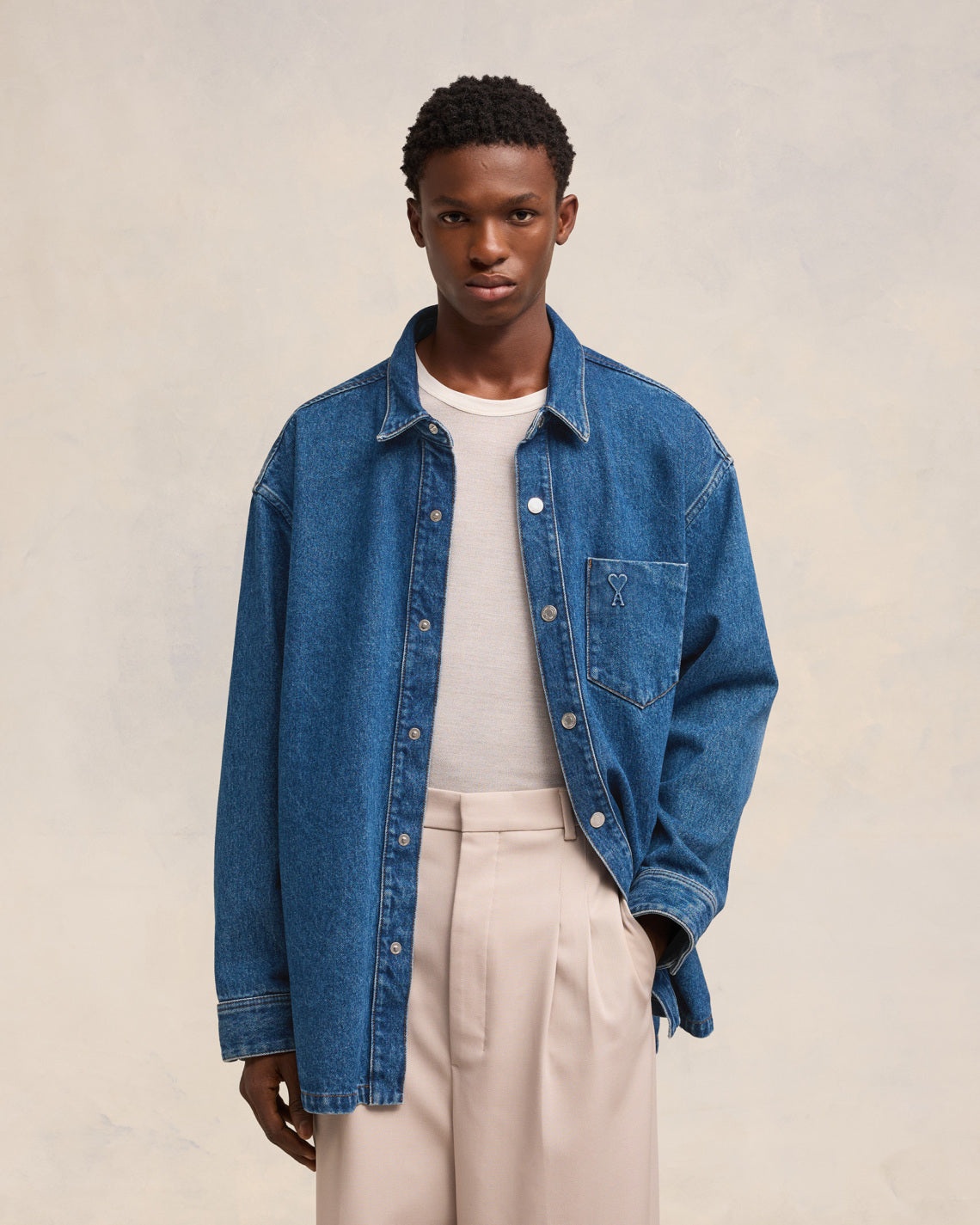 OVERSIZED AMI DE COEUR OVERSHIRT - 3