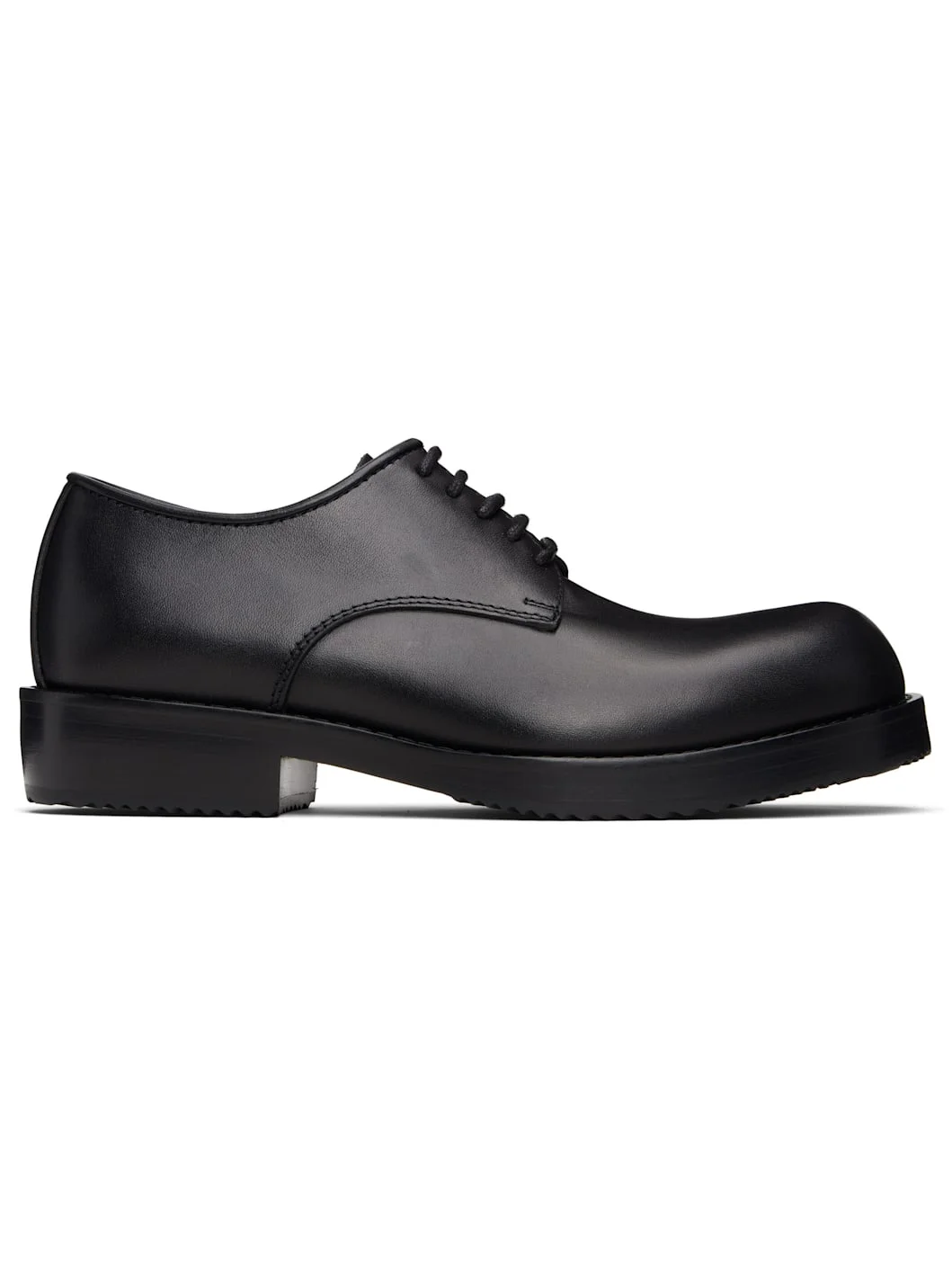 Black Leather Derbys - 1