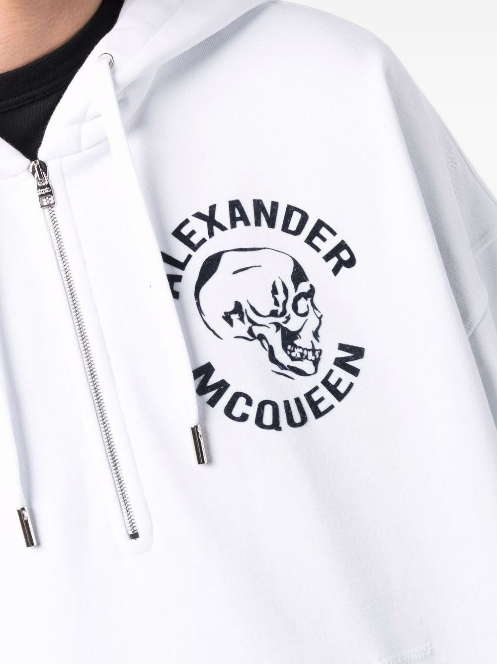 skull-print hoodie - 4