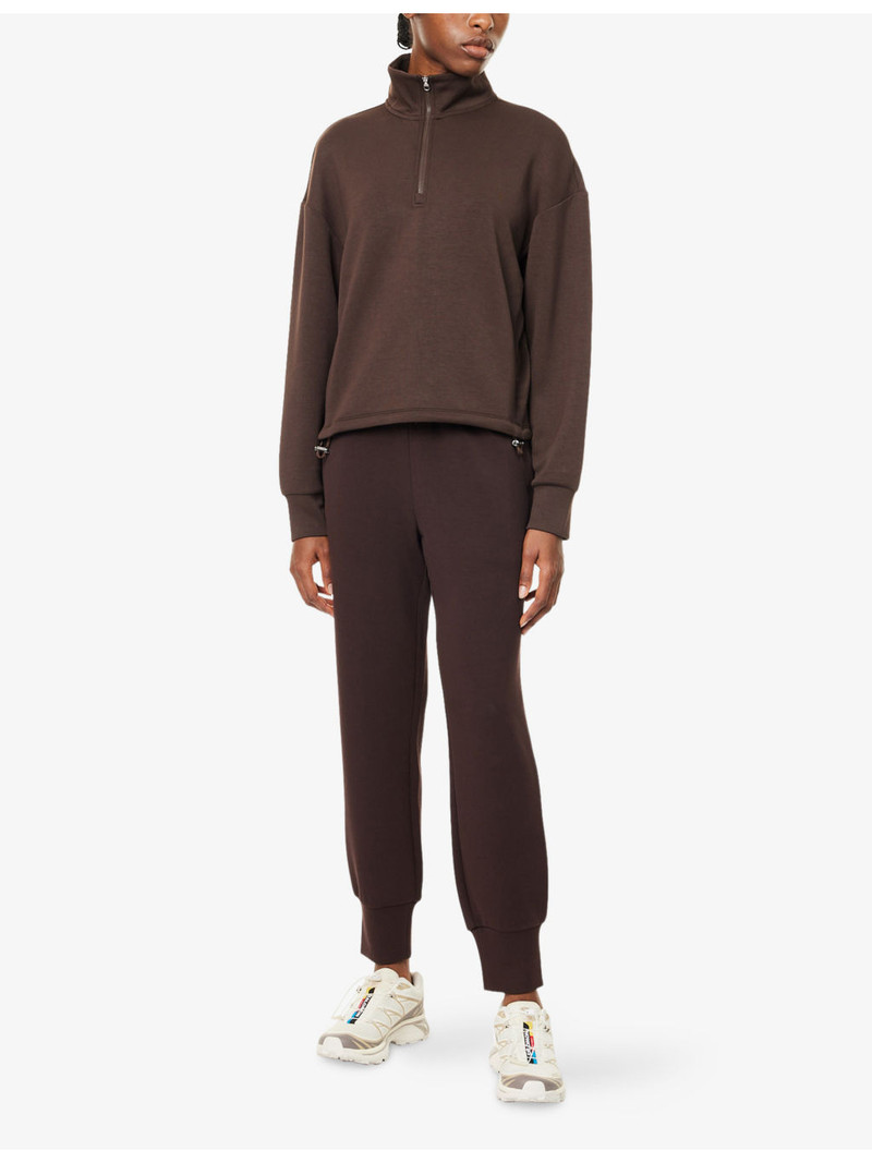 VARLEY Sian Cropped Half-Zip Midlayer Jersey Sweatshirt outlook