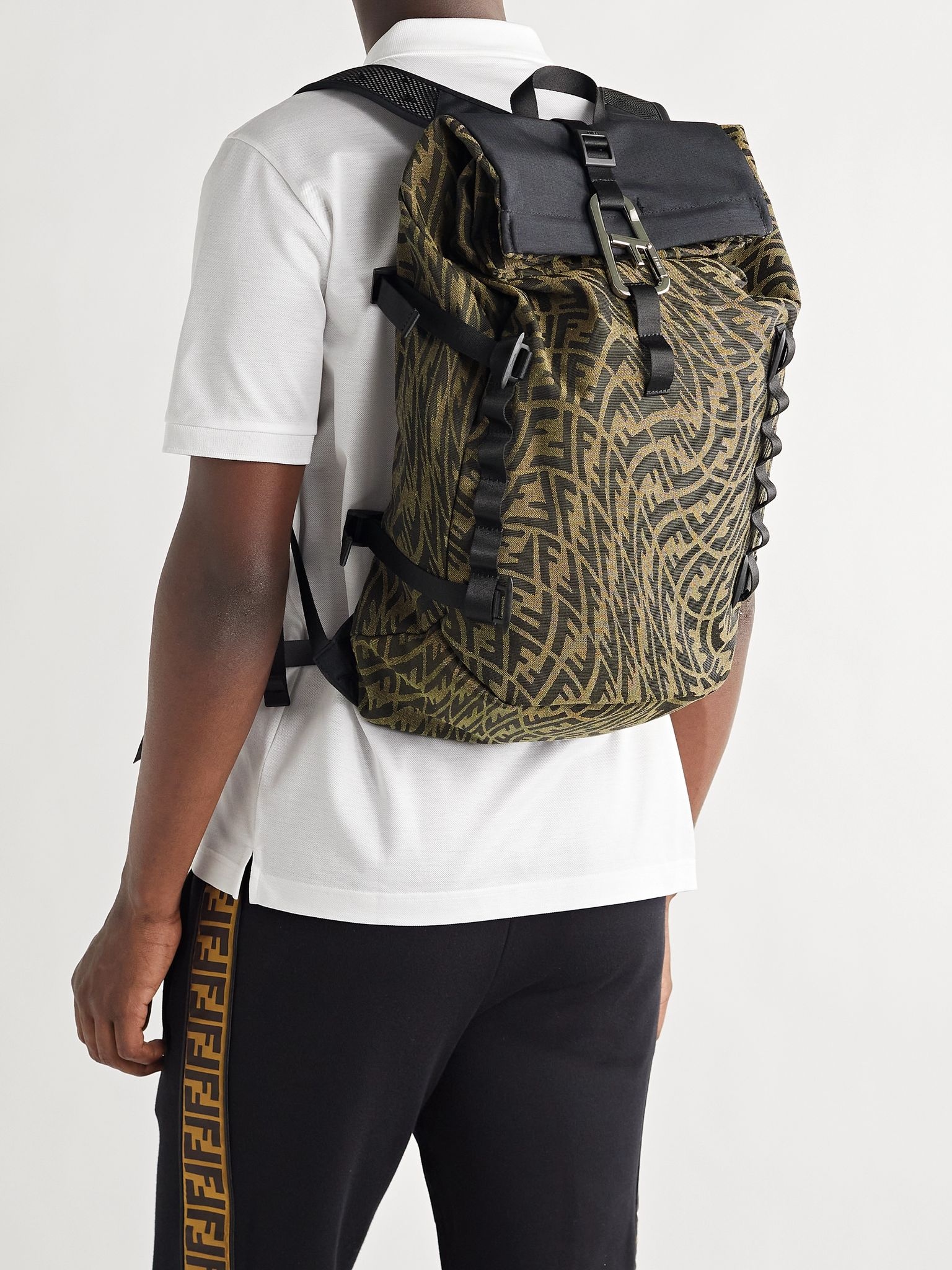 + FERRINO Ripstop-Trimmed Logo-Jacquard Canvas Backpack - 2