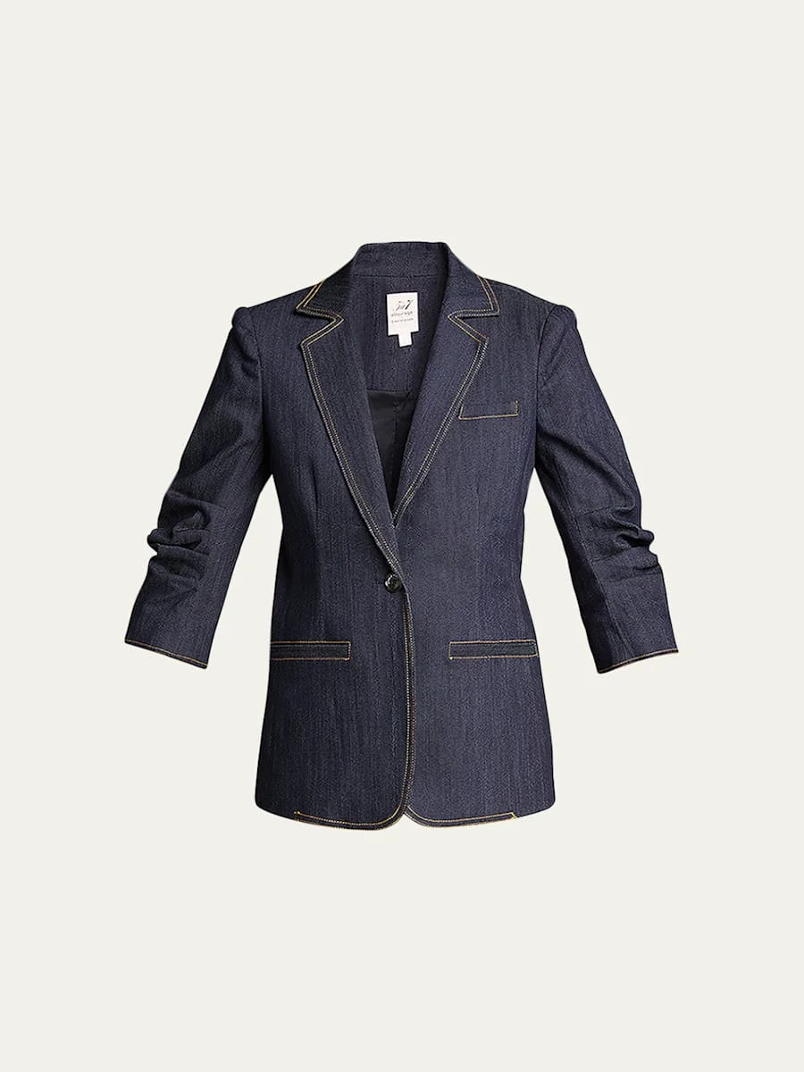 Khloe Denim Blazer - 1