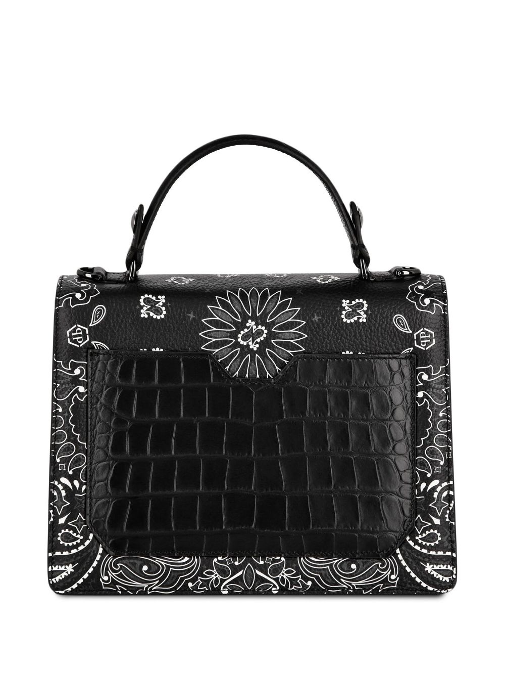 medium Superheroin paisley leather bag - 3