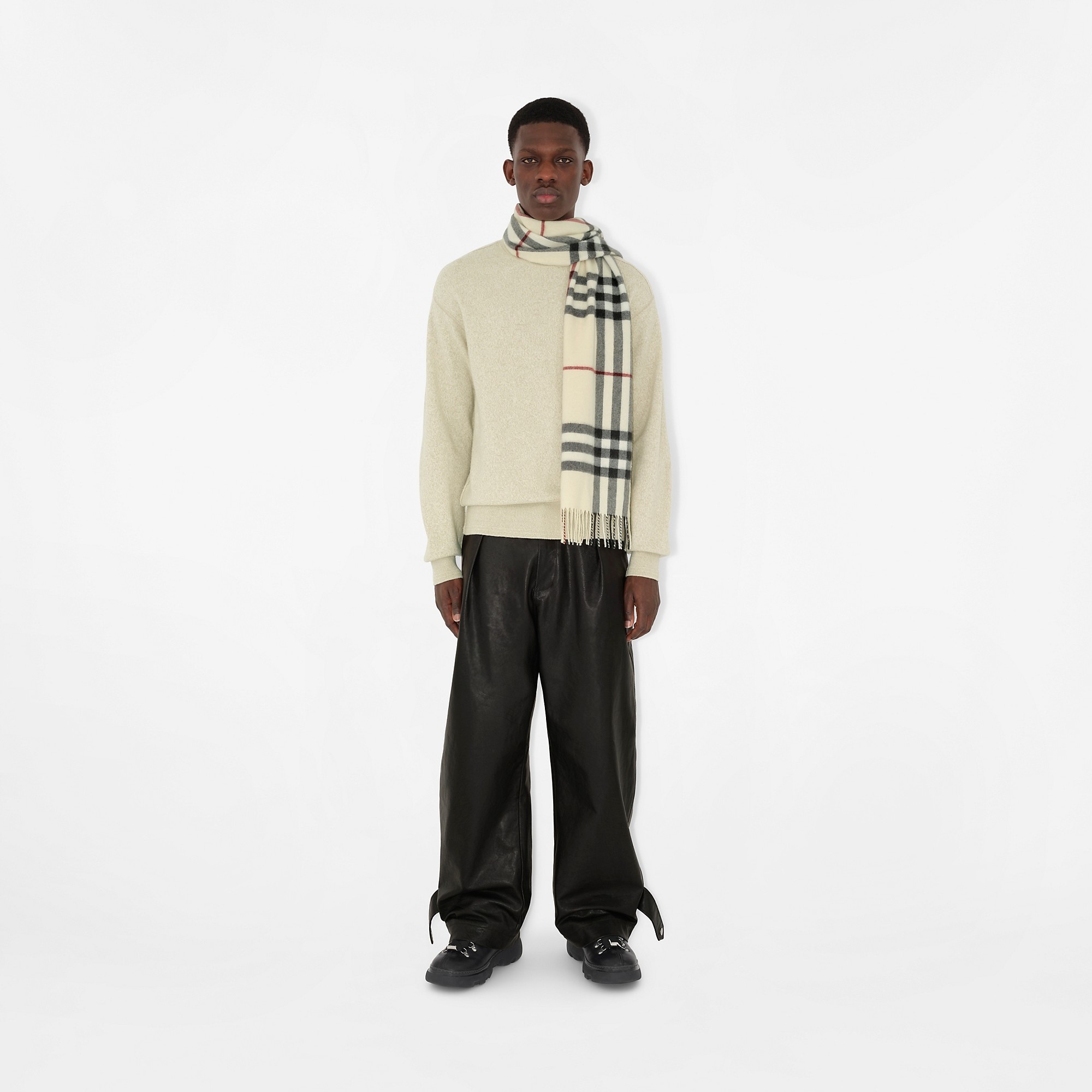 Burberry Check Cashmere Scarf - 6