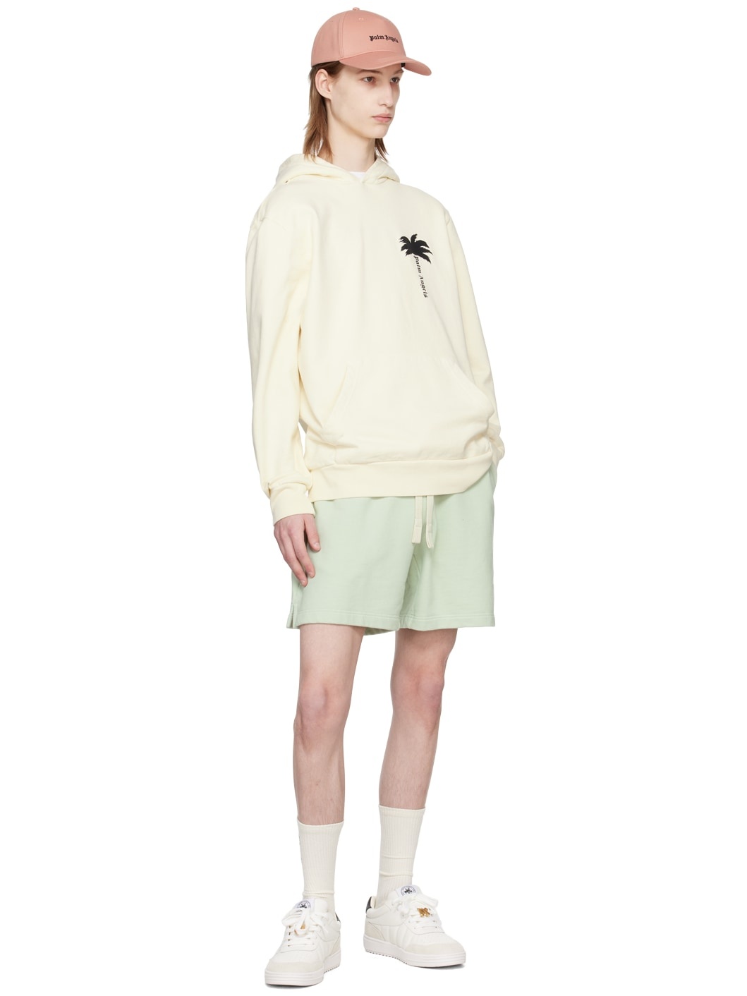 Green Embroidered Shorts - 4