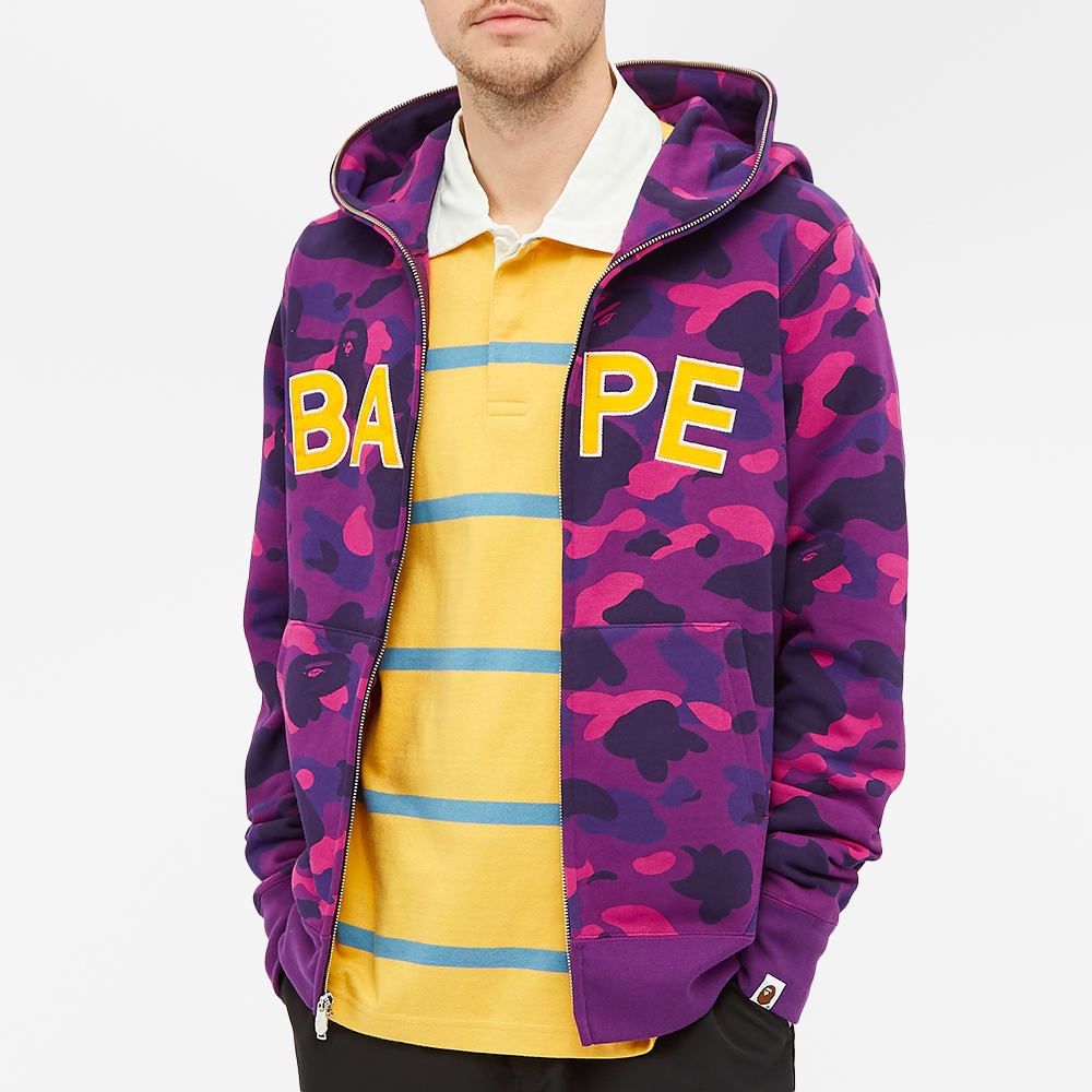 A Bathing Ape Colour Camo BAPE Full Zip Hoody - 4