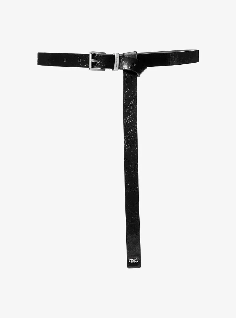 Darrington Crackled Leather Belt - 1