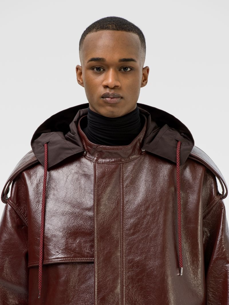 LEATHER MOD COAT - 8