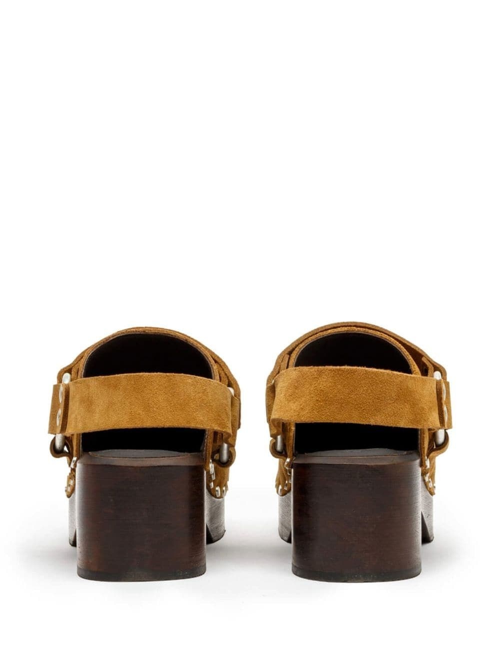 suede-leather mules - 3