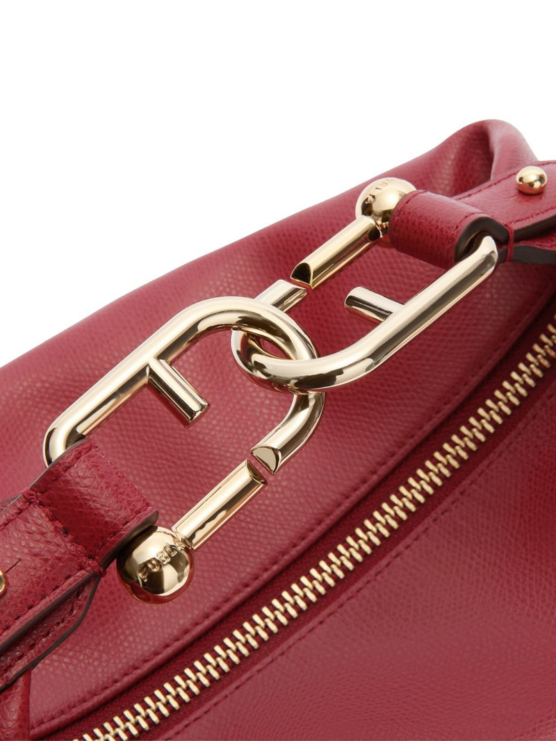 Tonie textured leather tote bag 5