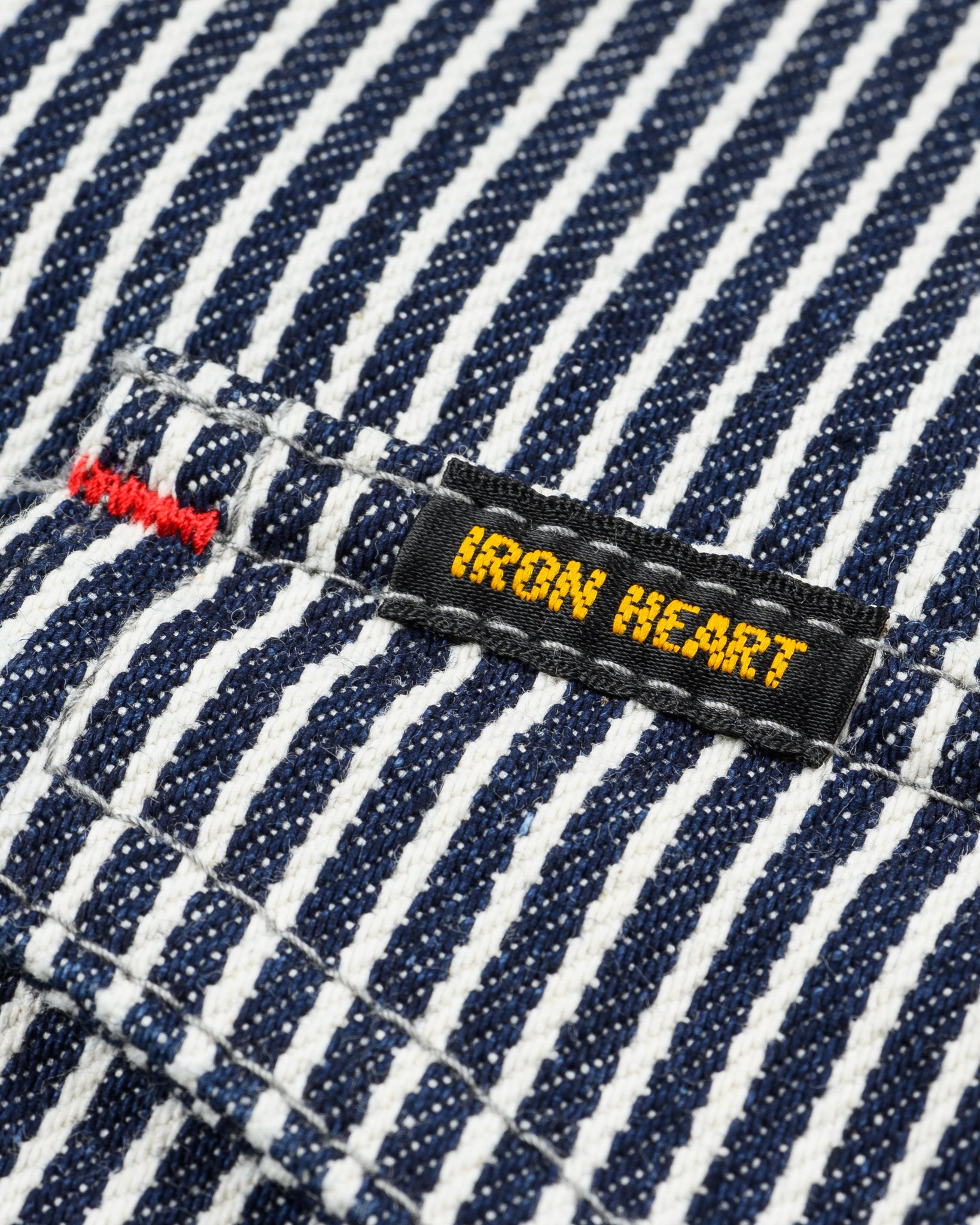 IHSH-07-IND 12oz Hickory Stripe Western Shirt - Indigo - 13