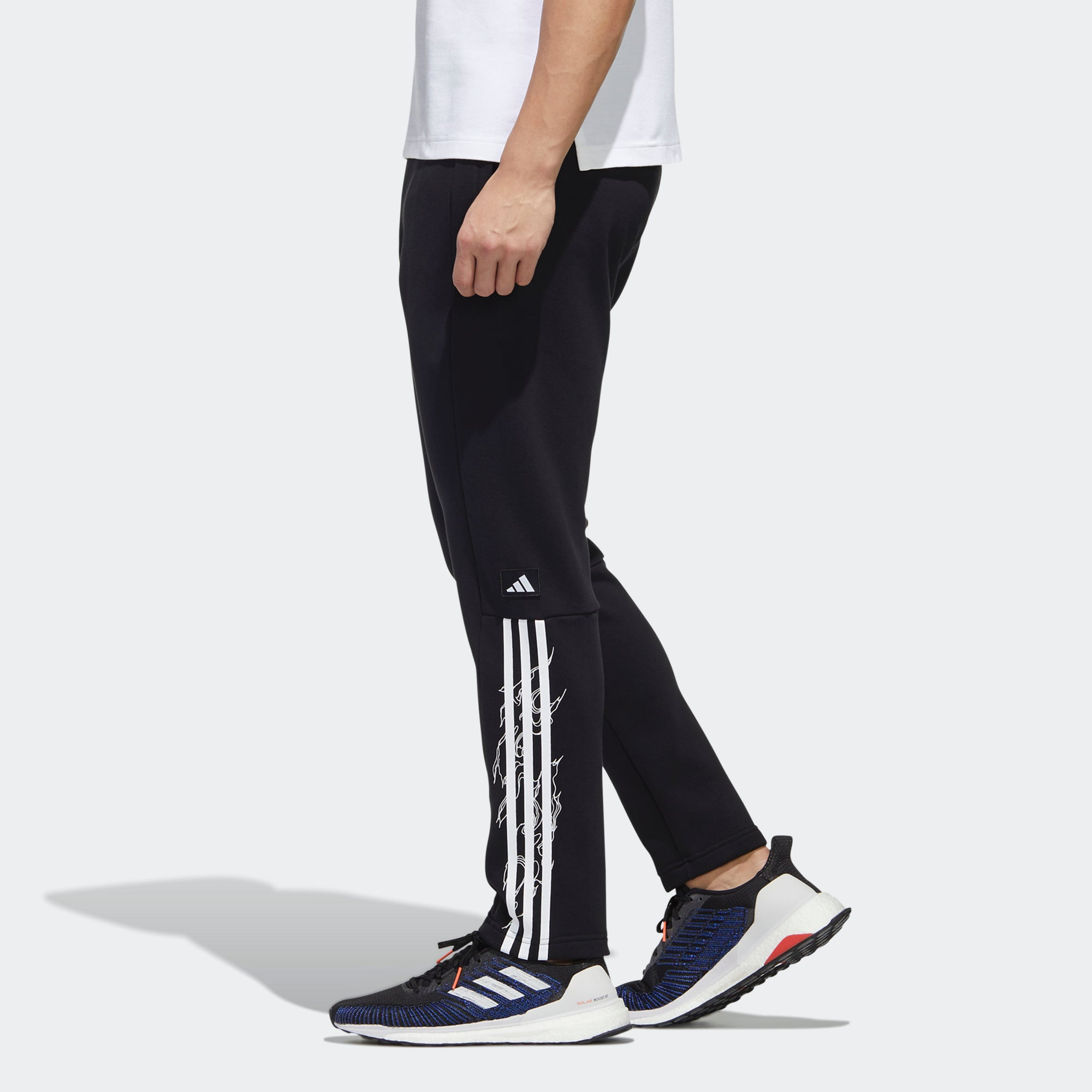 adidas Ub Pnt Wv Deco logo Printing Training Running Casual Sports Pants Black GM4428 - 5