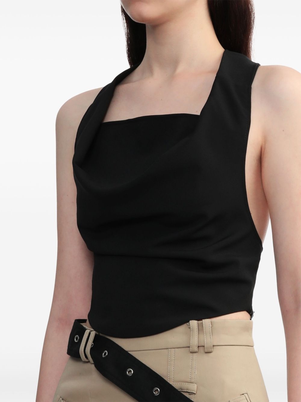 halterneck draped top - 5