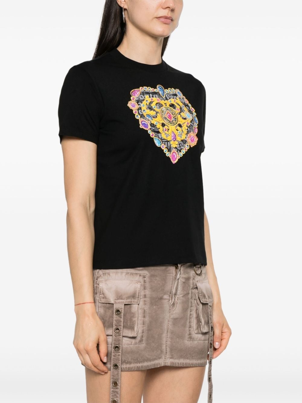 Barocco Heart-print T-shirt - 3