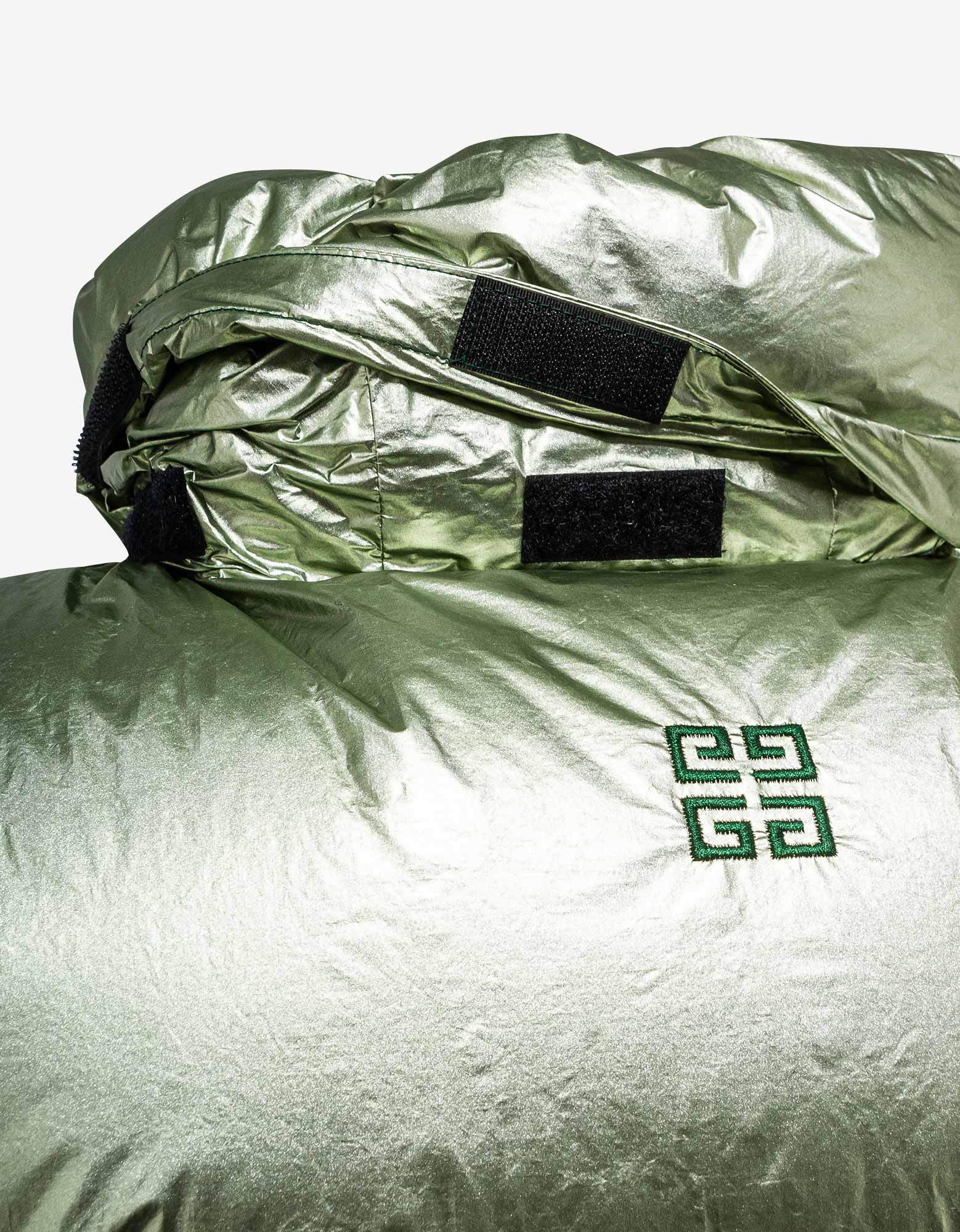Givenchy Green Laminated Sleeveless Puffer - 7