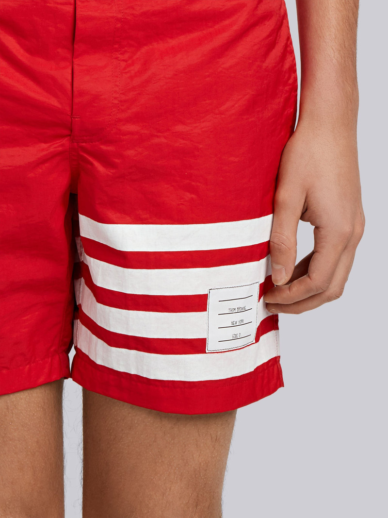 Printed 4-bar Stripe Swim Tech Short 6