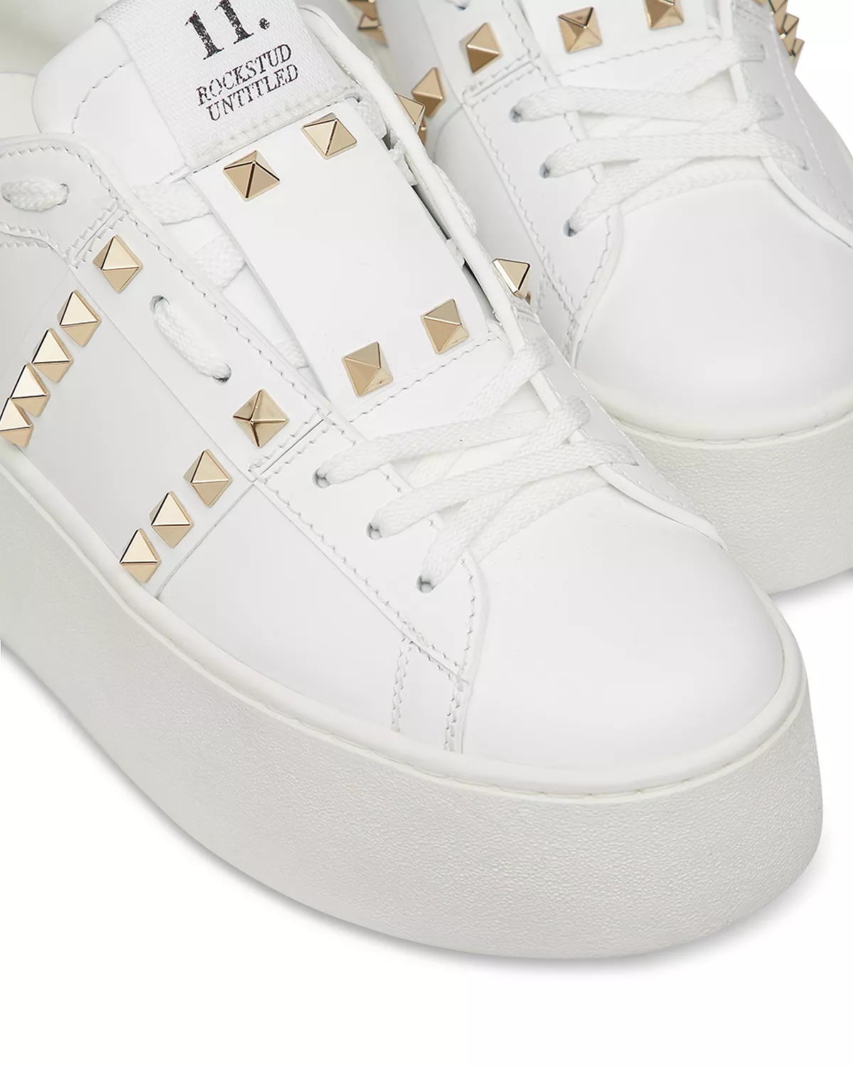 Women's Rockstud Lace Up Sneakers - 5