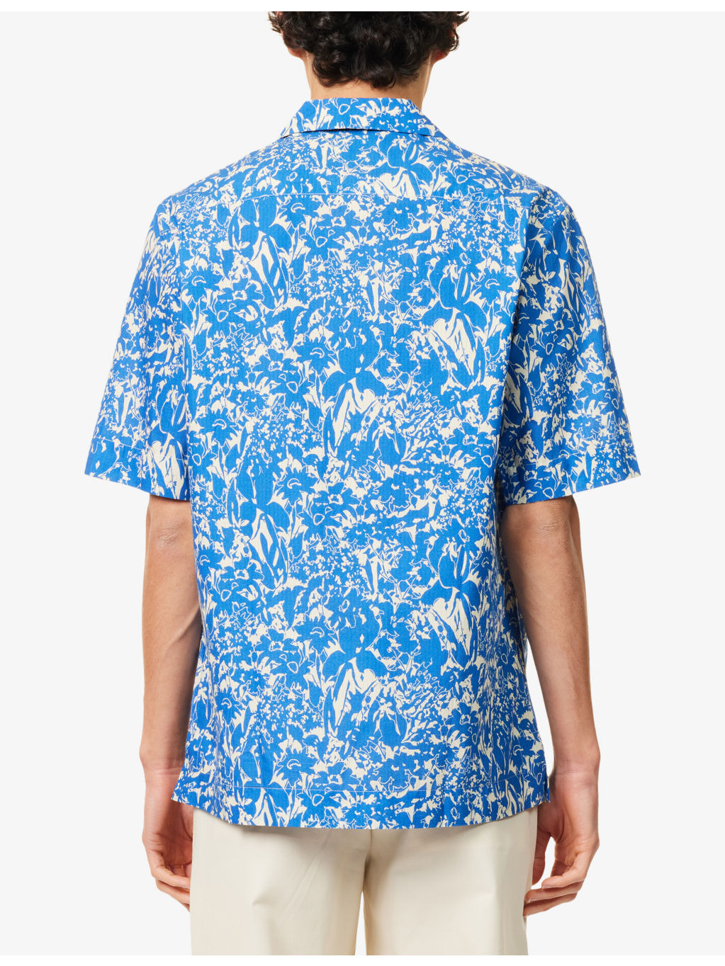 Graphic-Print Regular-Fit Cotton Shirt - 4