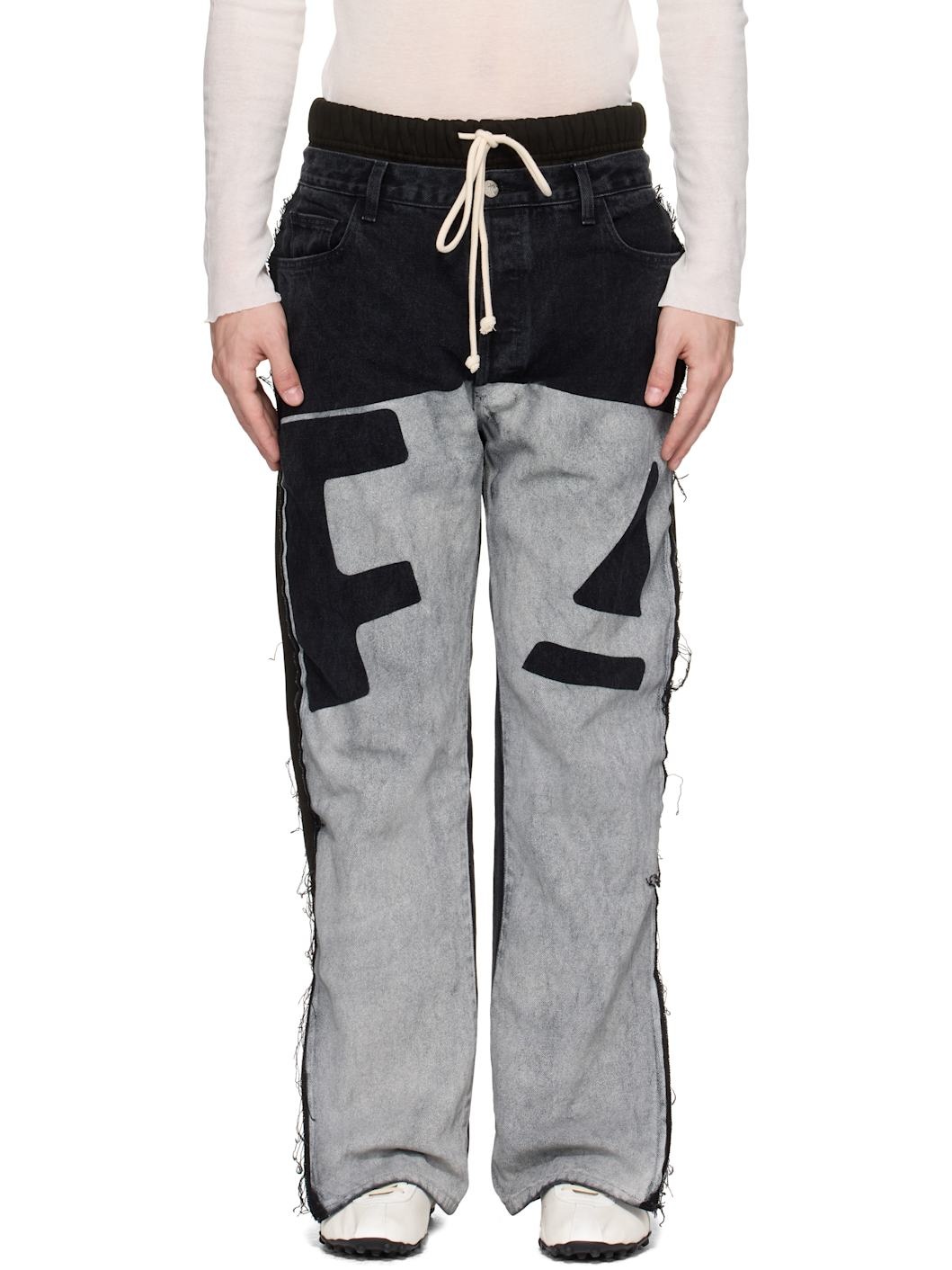 Black & Gray Father Agency Fara-C Jeans - 1