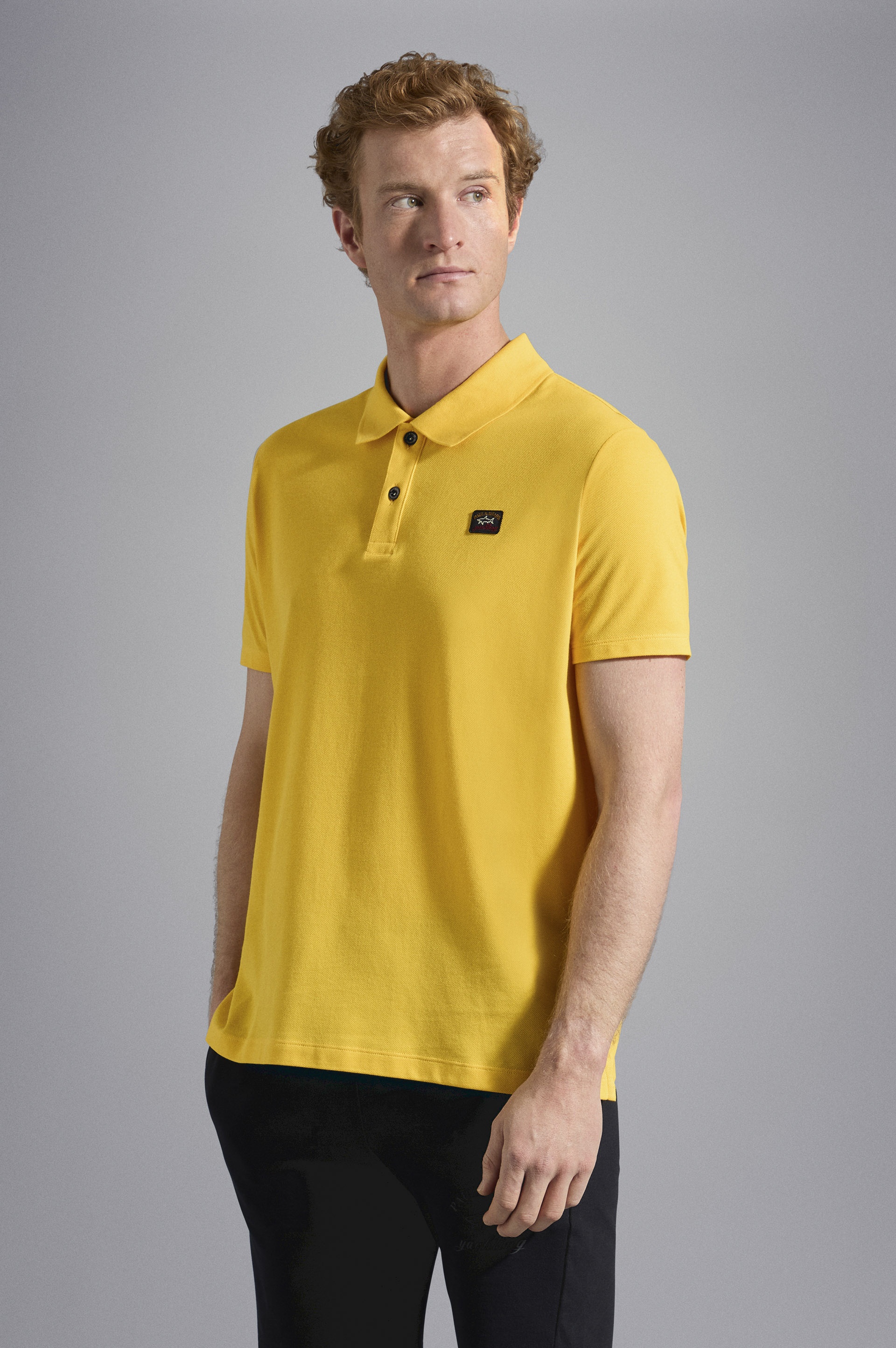 COTTON PIQUÉ POLO SHIRT WITH ICONIC BADGE - 6