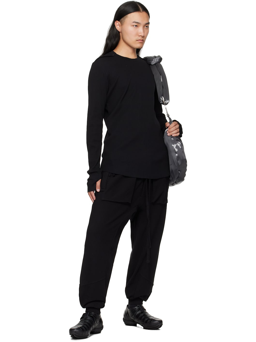 Black M ST 509 Cargo Pants - 4