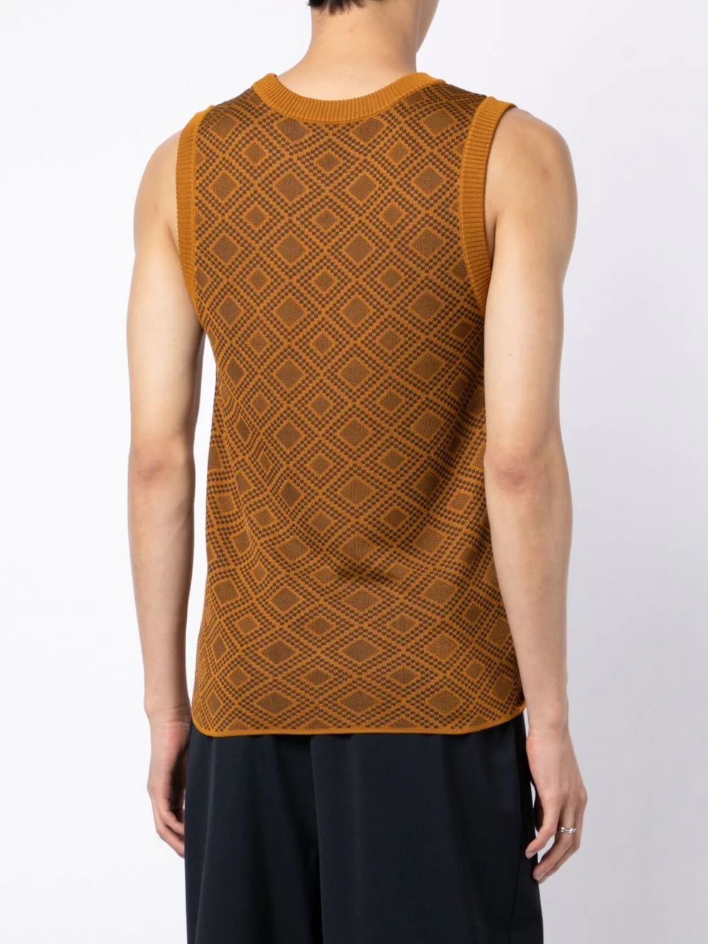 Dhoom jacquard knitted vest - 4