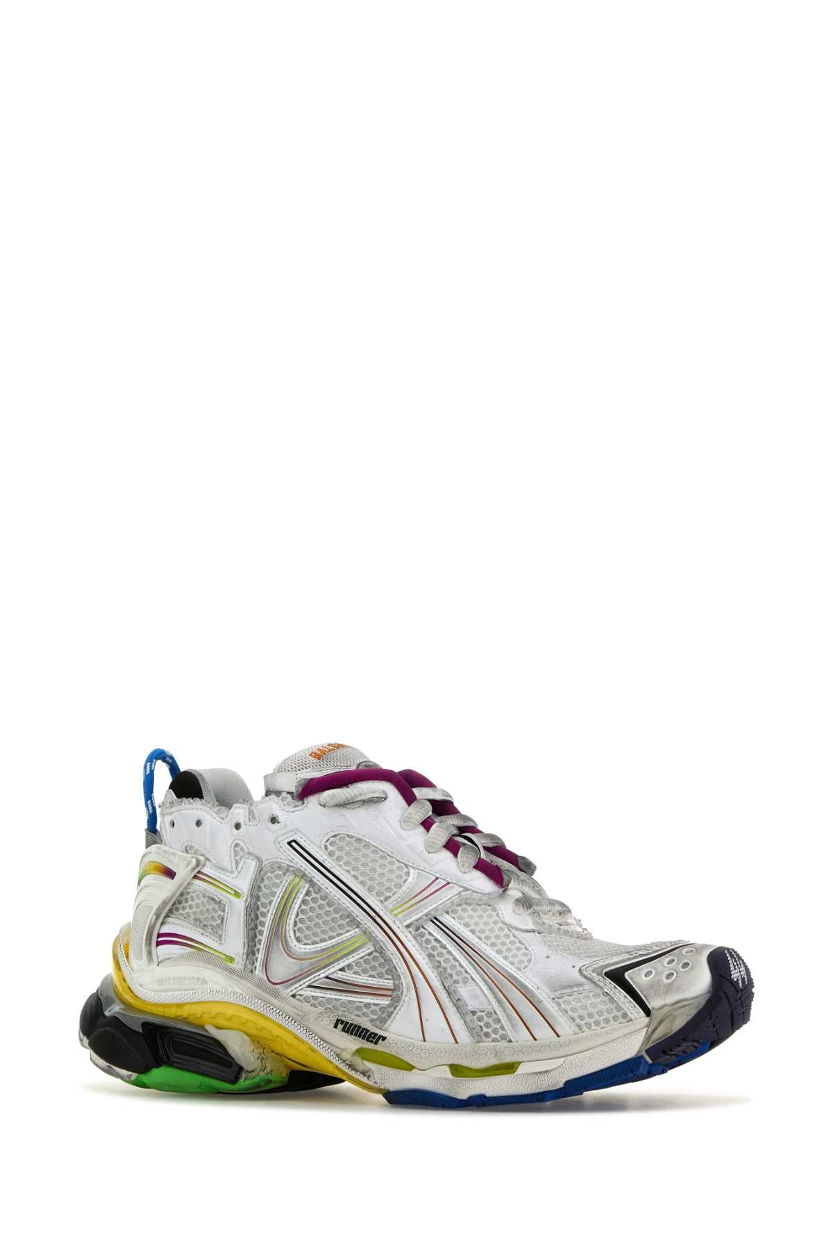 Balenciaga Men Multicolor Runner Sneakers - 2