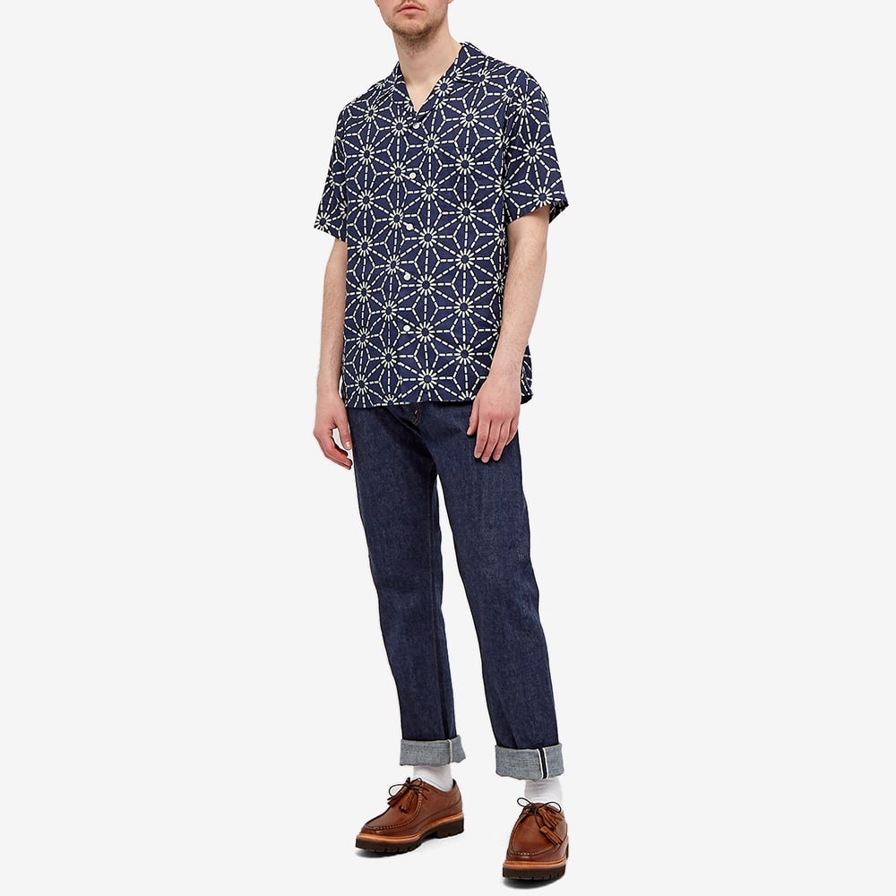 Blue Blue Japan Asanoha Pattern Vacation Shirt - 6