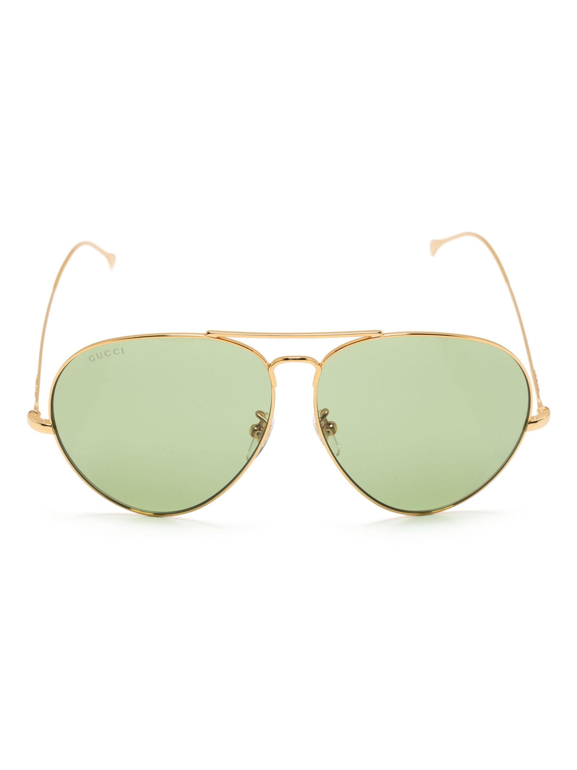 gold-tone pilot-frame sunglasses - 1