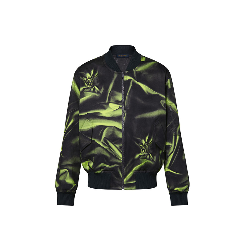 Graphic Cotton Bomber Jacket - 1