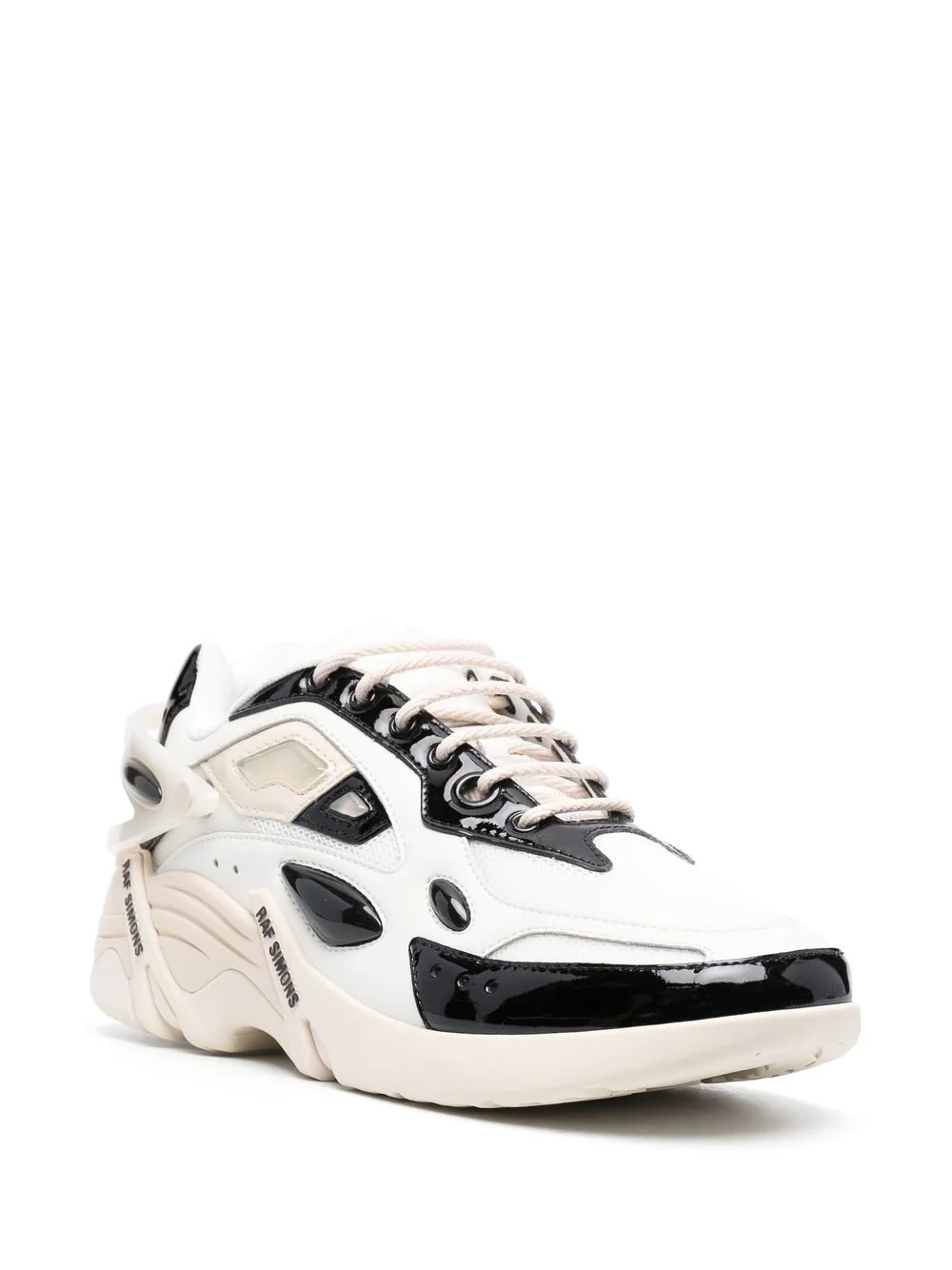 panelled lace-up sneakers - 2