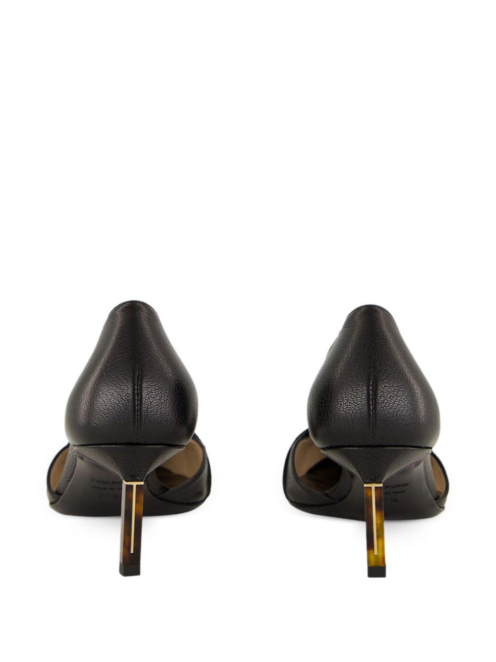 85mm leather pointed-toe pumps - 5
