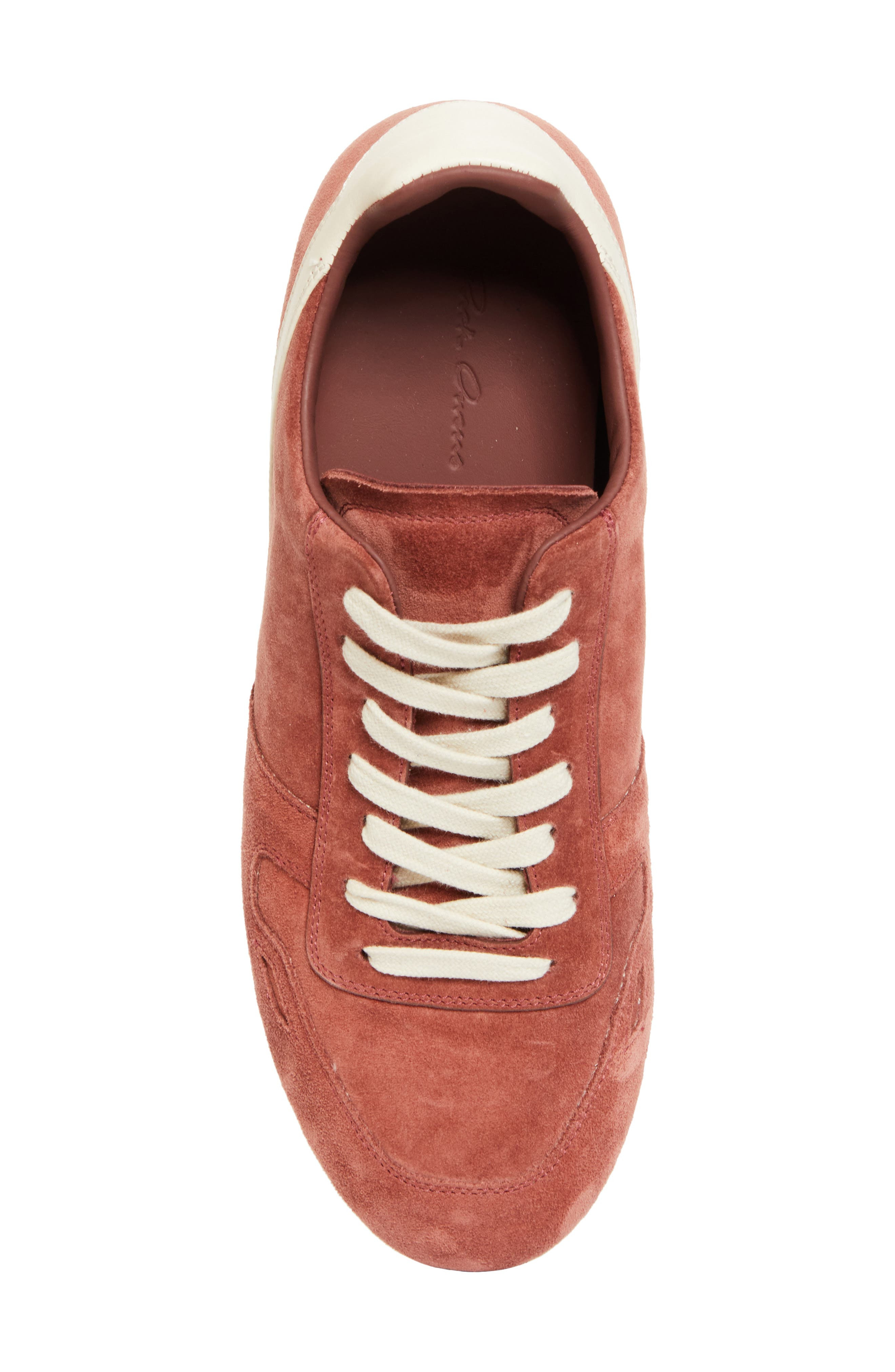 Rick Owens Minimal Low Top Sneaker in Rosewood/Milk/Milk at Nordstrom - 5