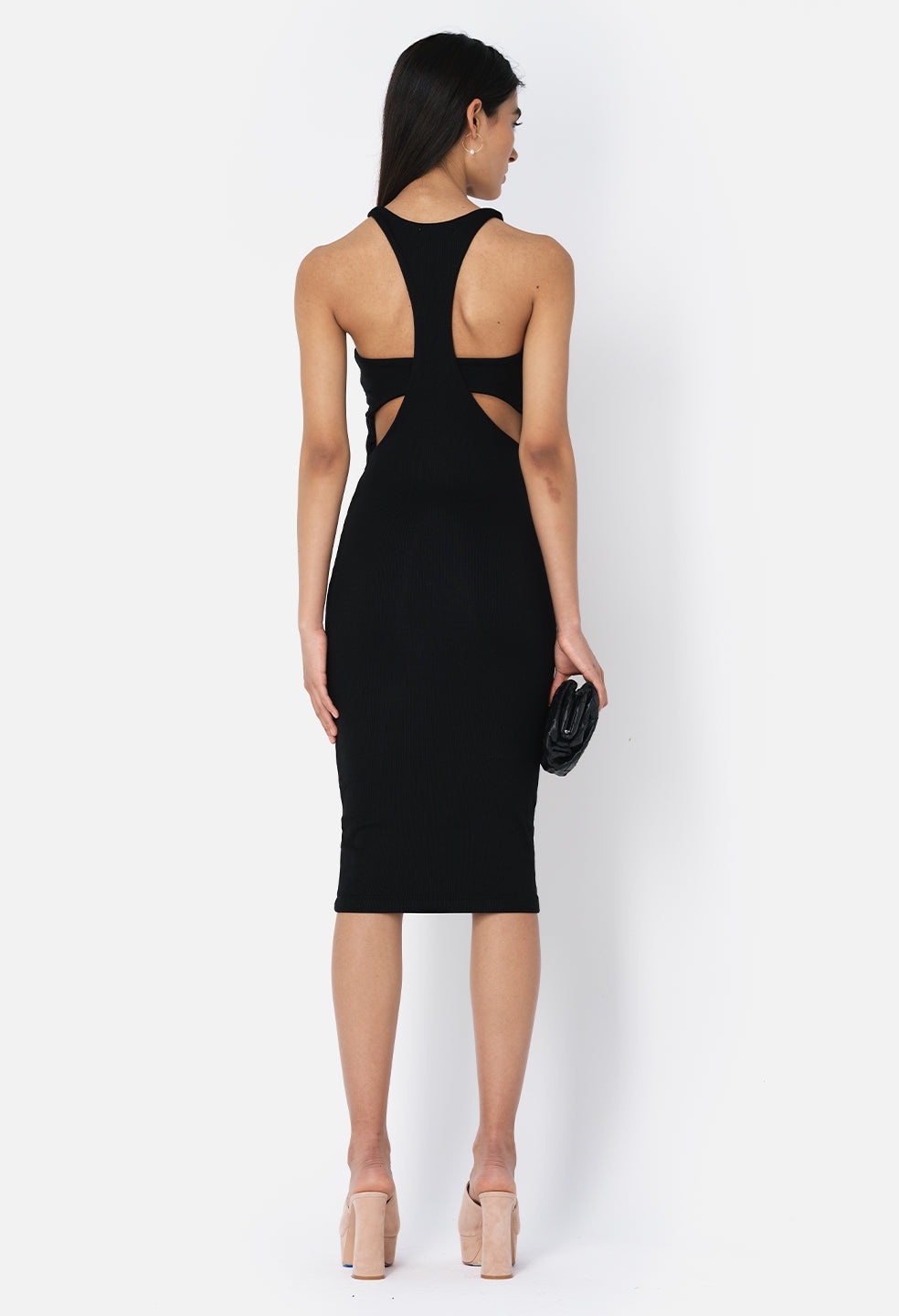 GEMINI RIB BANDEAU DRESS - 5