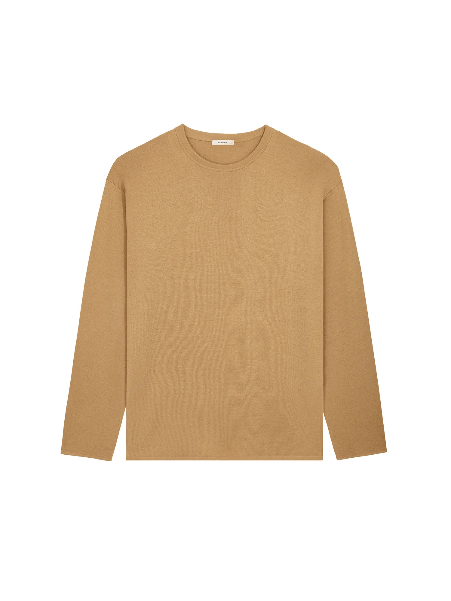 Womens Regenerative Merino Wool Sweater - Camel - 1