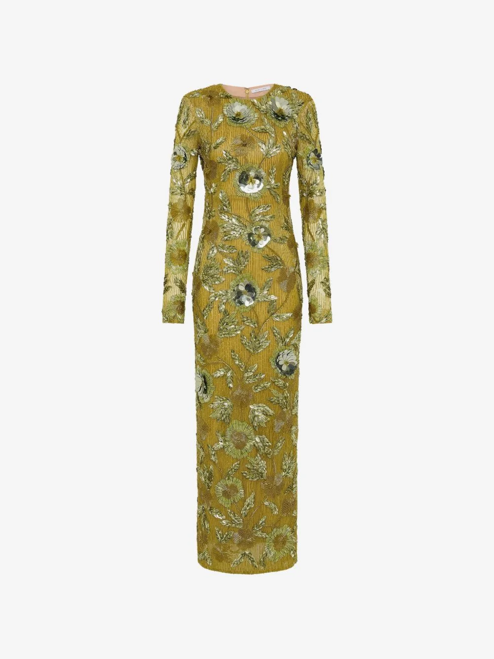 Pierre floral-embellished maxi dress - 1