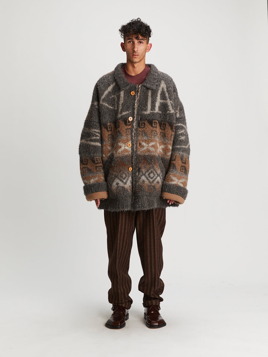 Montagnola 3/4 Coat Jacquard Mix - 3