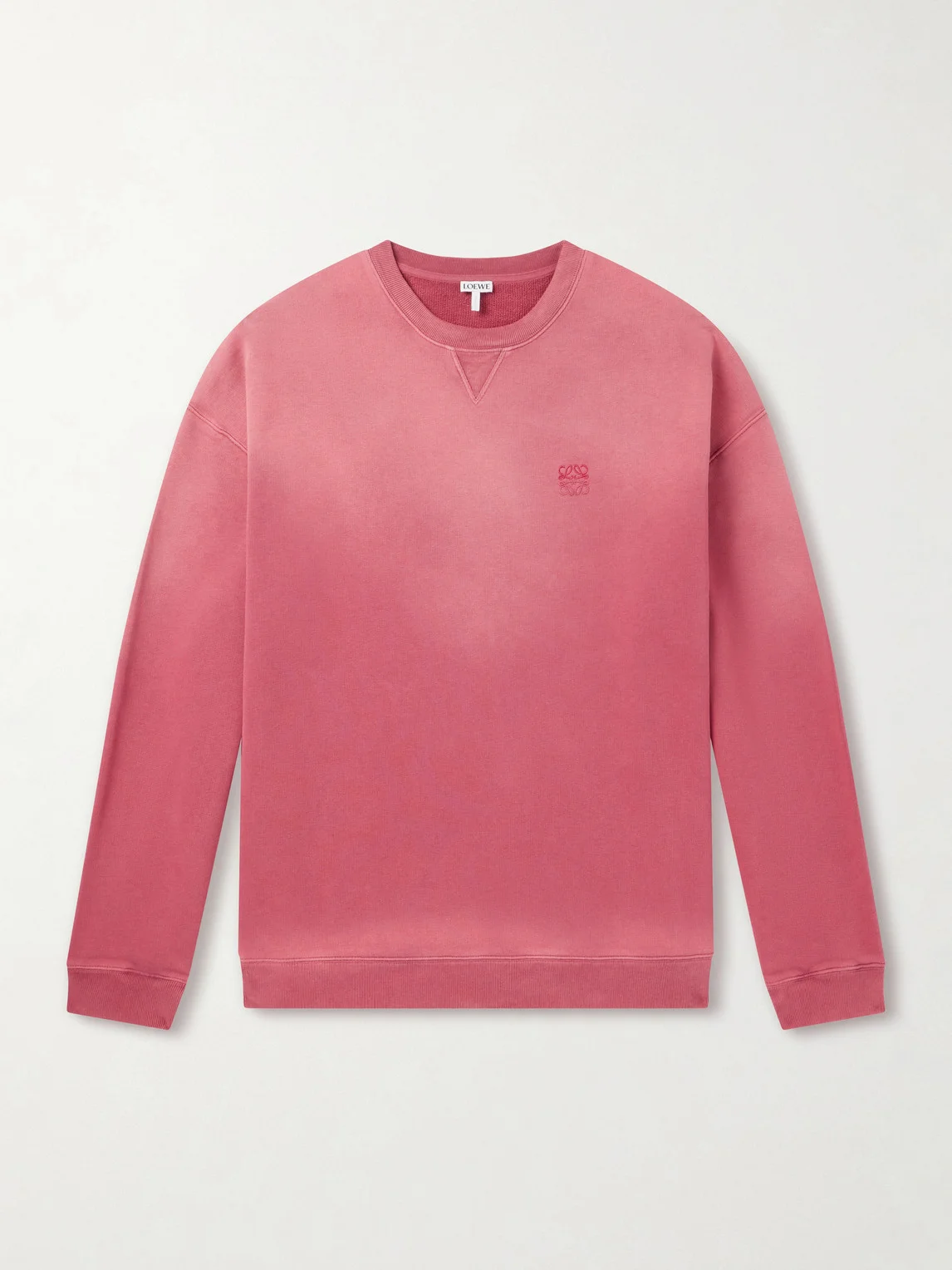 Anagram-Embroidered Cotton-Jersey Sweatshirt - 1