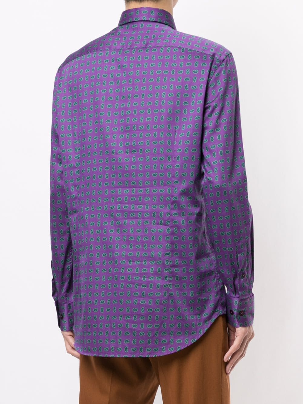 paisley-print cotton shirt - 4