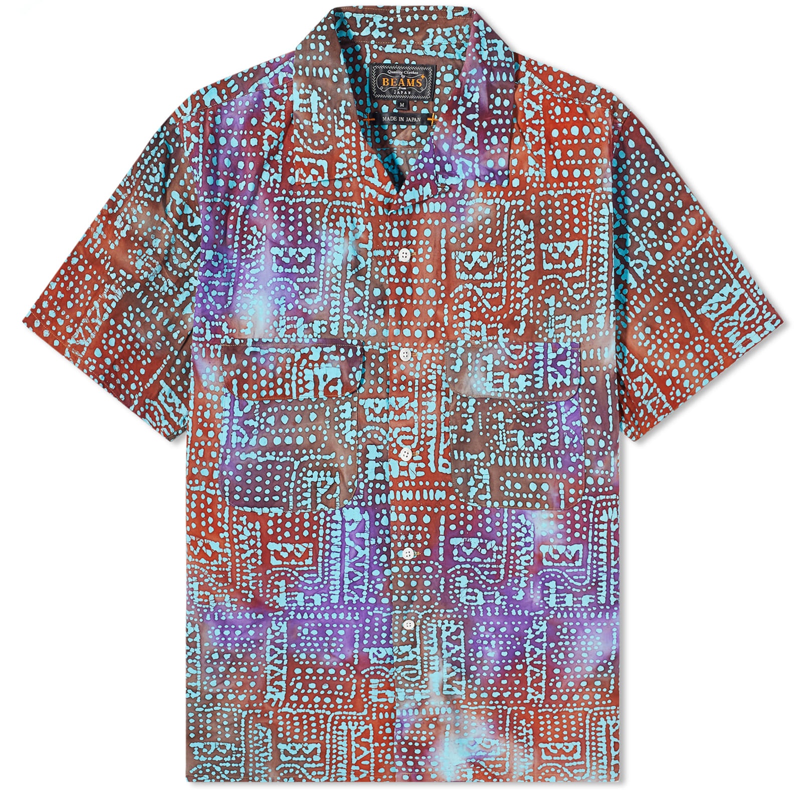Beams Plus Batik Print Vacation Shirt - 1