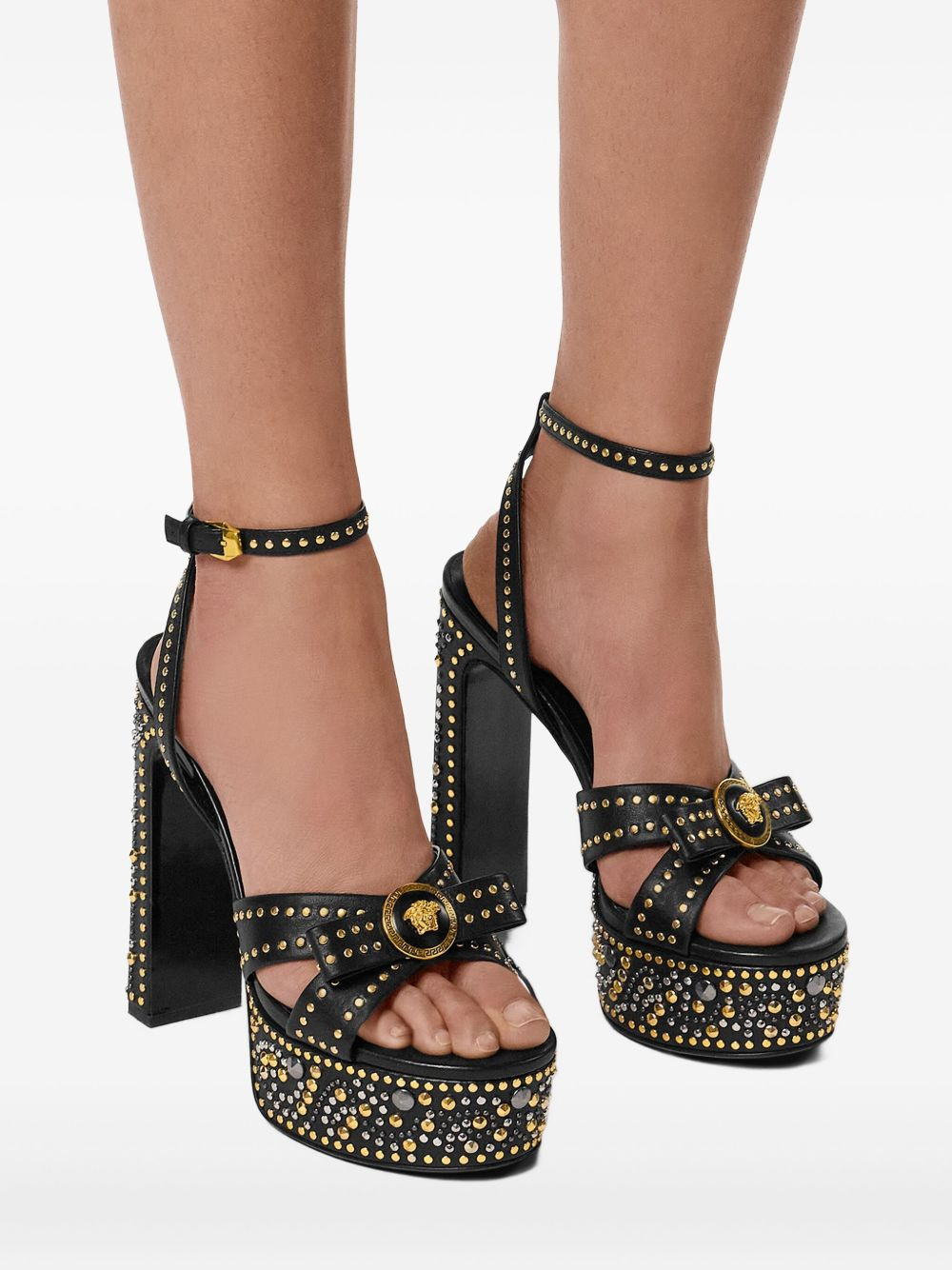140mm La Medusa platform studded sandals - 5