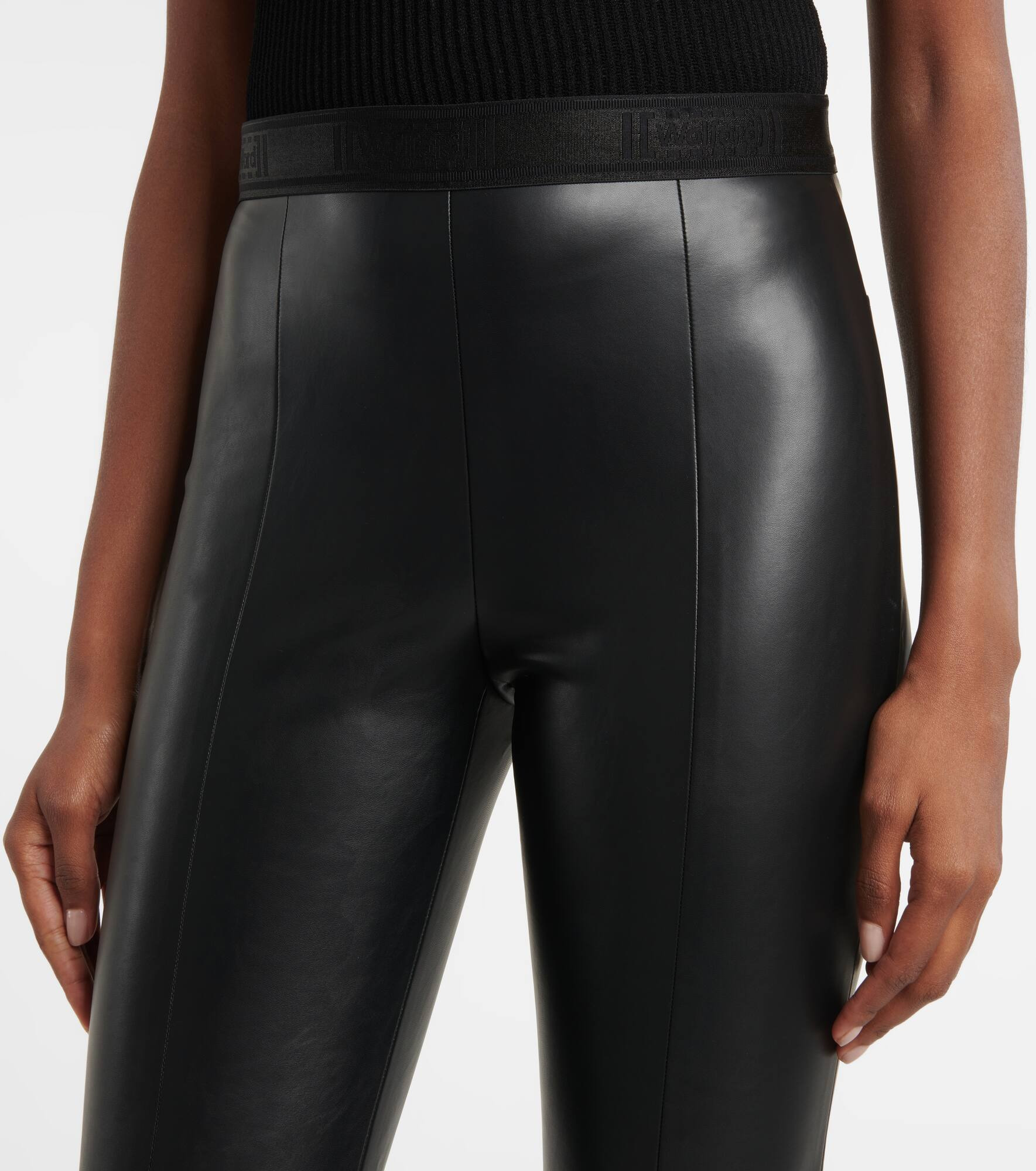 Jenna slim faux leather pants - 4