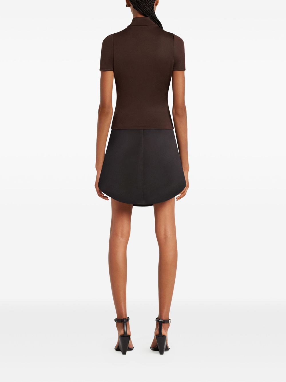 zippered short-sleeve top - 4