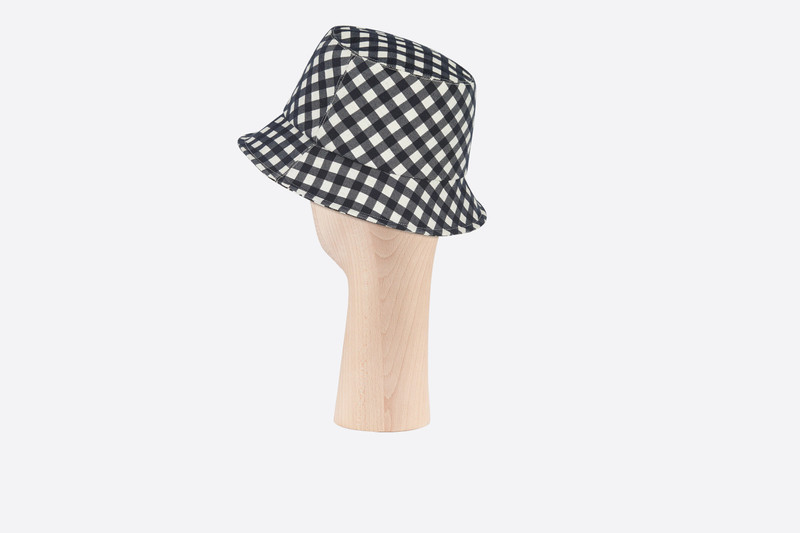 Dior Reversible D-Little Vichy Small Brim Bucket Hat outlook