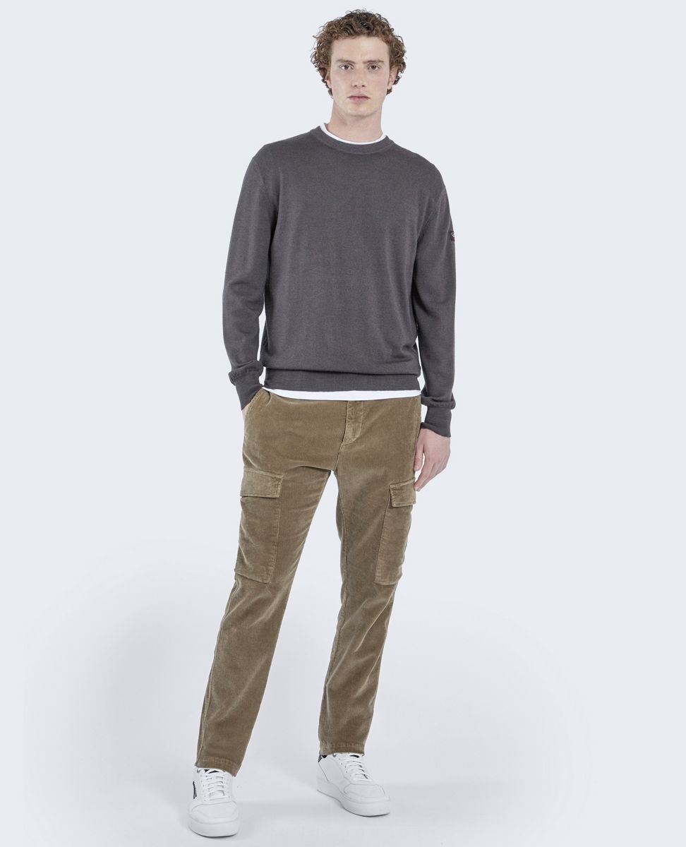 Merino wool crew neck extra-fine dyed garment - 3