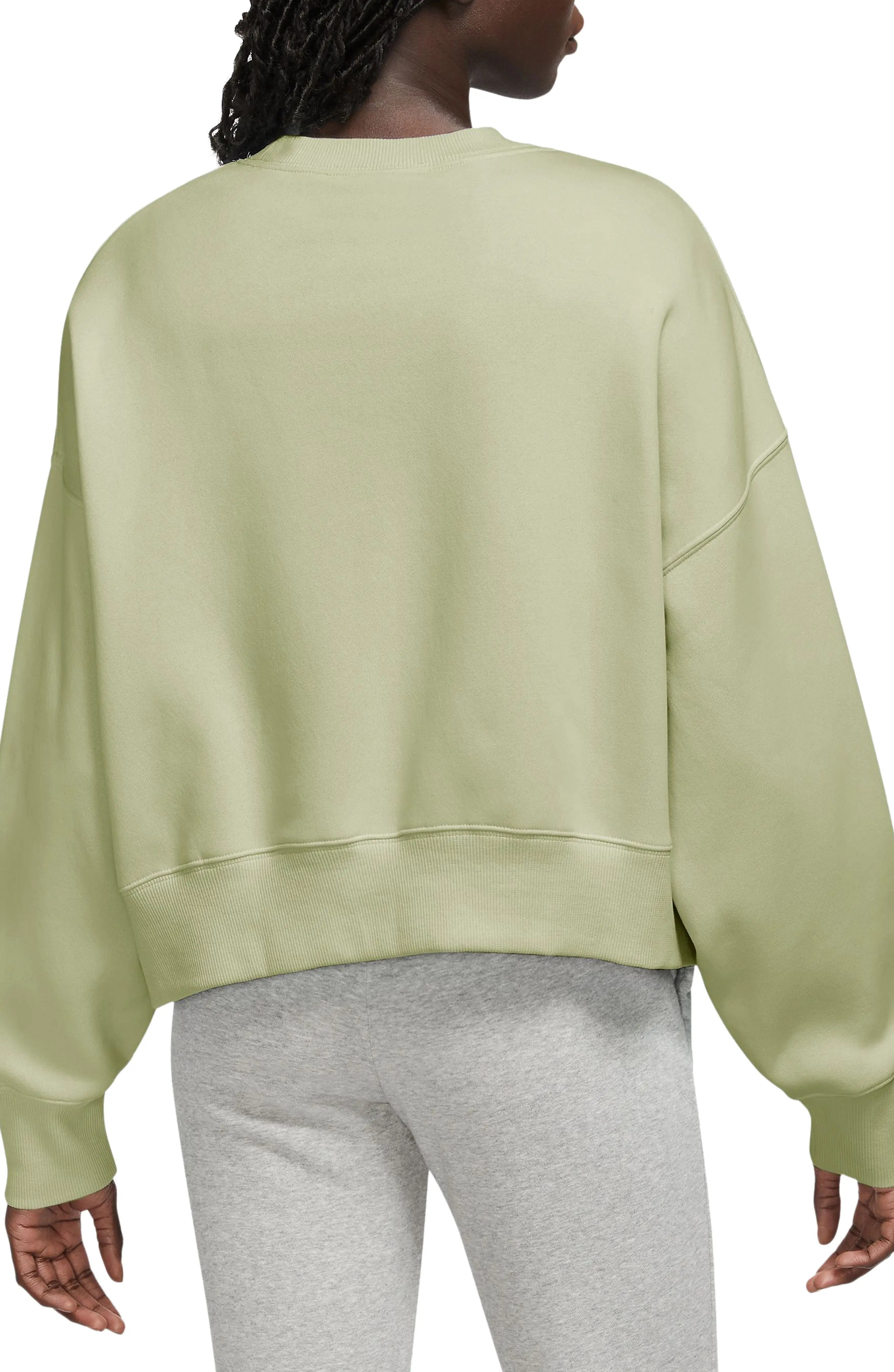 Phoenix Fleece Crewneck Sweatshirt in Olive Aura/Sail - 2